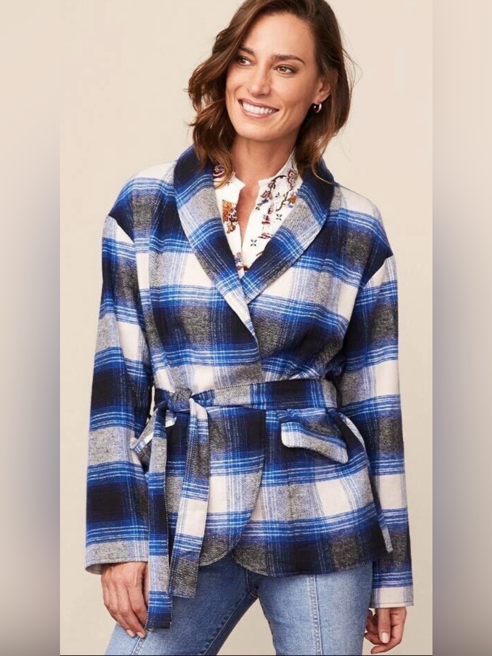 Matilda Jane Good Hart GH Dutton Plaid Jacket Size M NWT